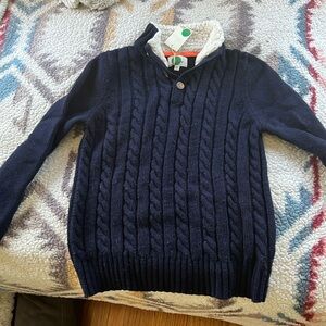 Mini Boden navy sweater size 11-12 NWT
